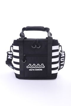 【26SS】 COOLER BAG / ボーダー保冷 ショルダーバッグ (ブラック)