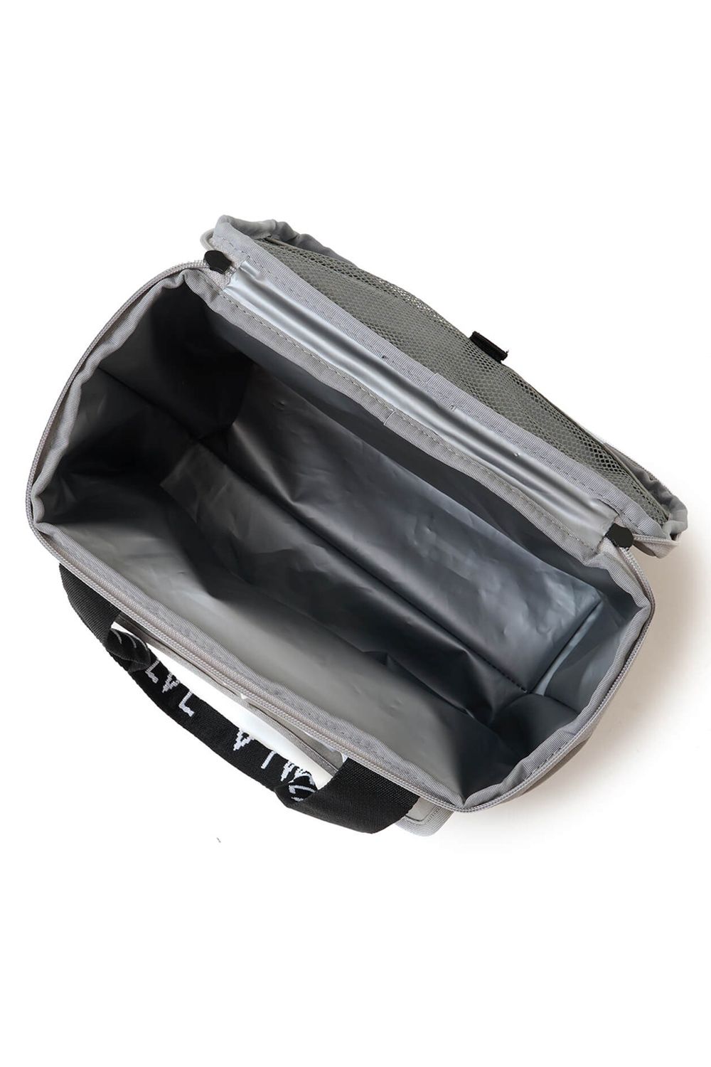 【26SS】 DOUBLE LOGO COOL BAG / ブランドロゴ刺繍 ボックス型クーラーバッグ (グレー)