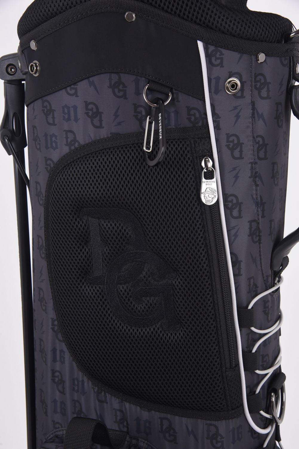 【銀行振込・代金引換不可】【返品・交換不可】 DG Monogram Caddie Bag / DGモノグラム総柄 スタンドタイプ キャディバッグ (ブラック)