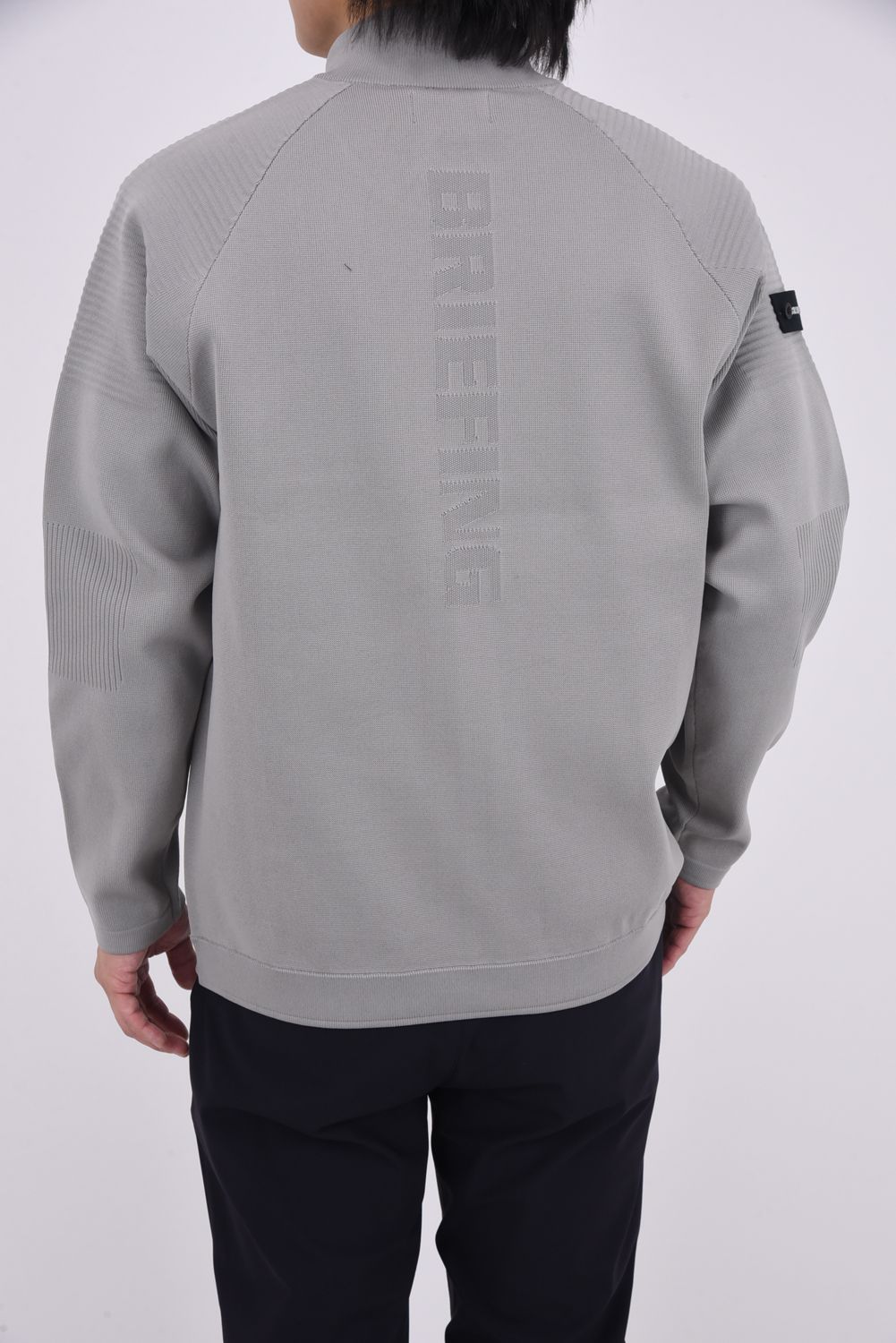 【25AW】 MEN'S WR KNIT BLOUSON / 超撥水糸 ハイネックニットブルゾン (グレー)