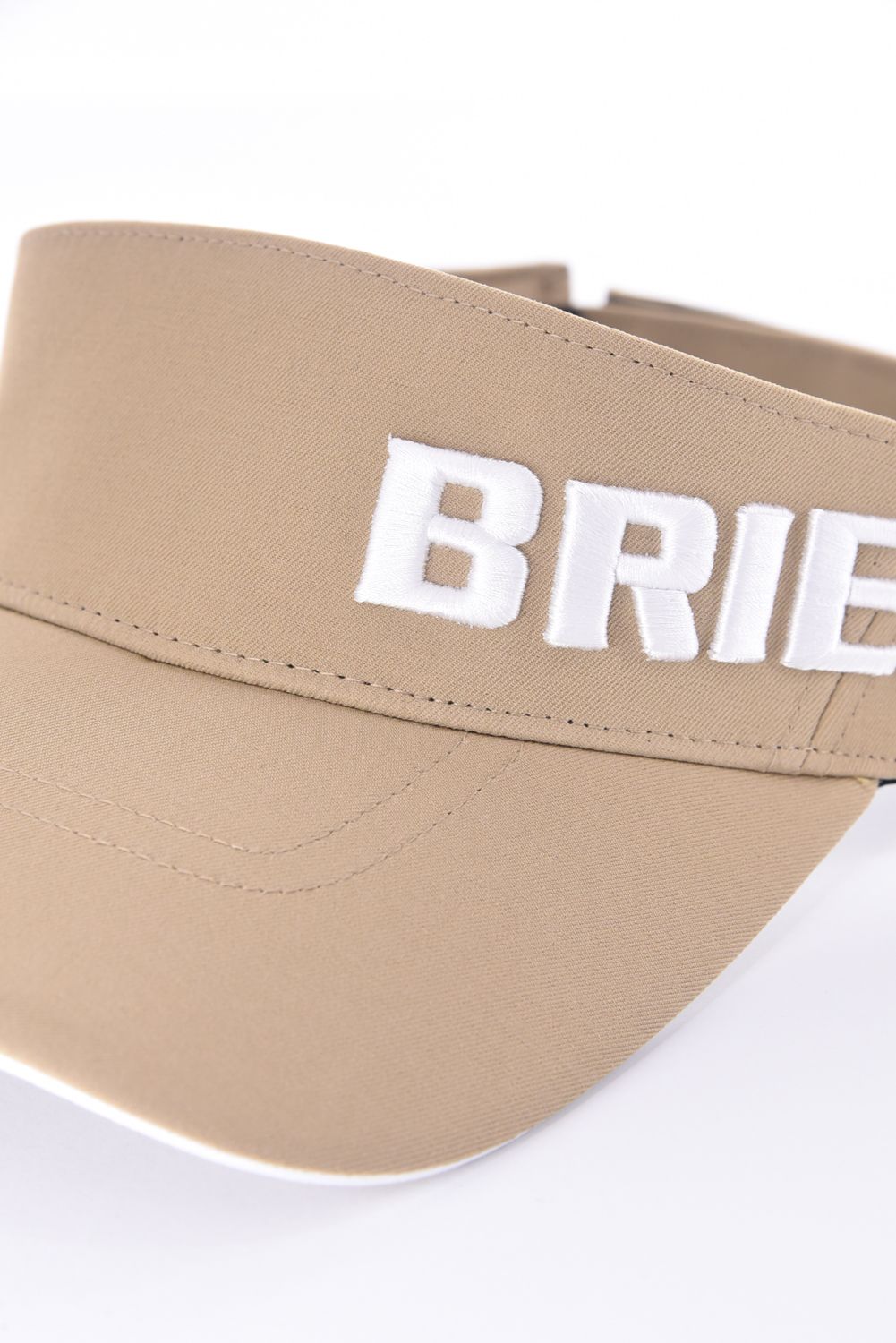 【26SS】 MEN’S ROUND LOGO VISOR / アシンメトリー ラウンドロゴ サンバイザー (ベージュ)