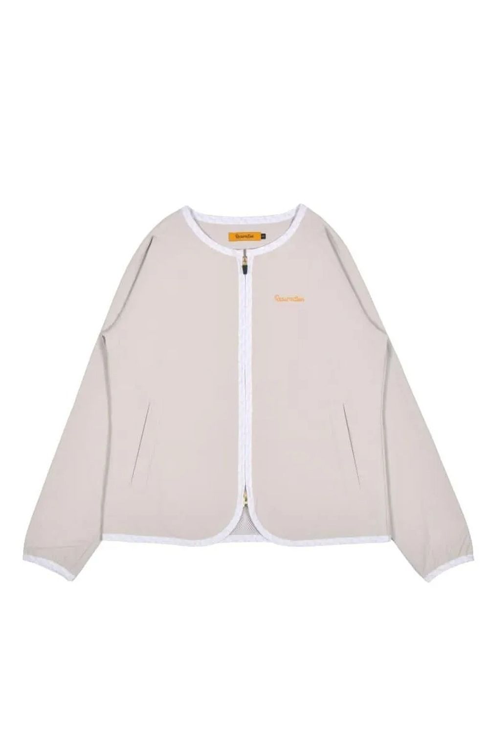 【26AW】 【レディース】 NO COLLAR LIGHT JACKET / ノーカラー ライト ジャケット (グレージュ)*