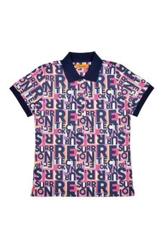 【26SS】【レディース】 JUNCTION POLO / 総柄プリント ポロシャツ (トワイライトジャンクション)*