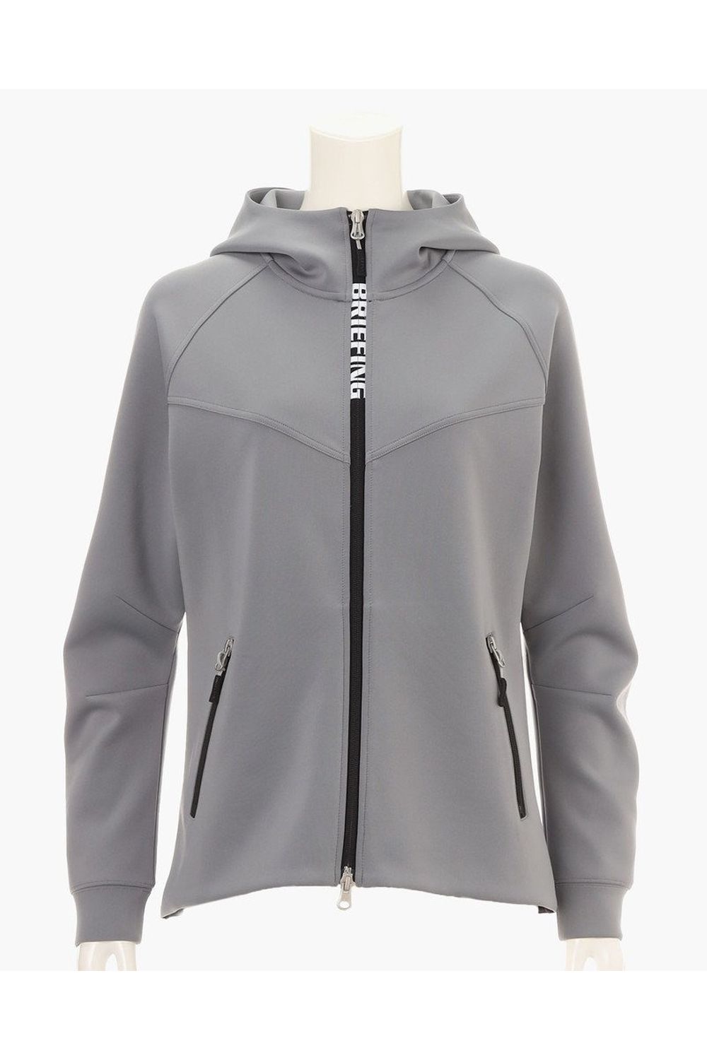 【26SS】【レディース】 WOMEN’S 3D LOGO PARKA / 3Dエンボスロゴ ストレッチジャージ ジップアップパーカー (グレー)