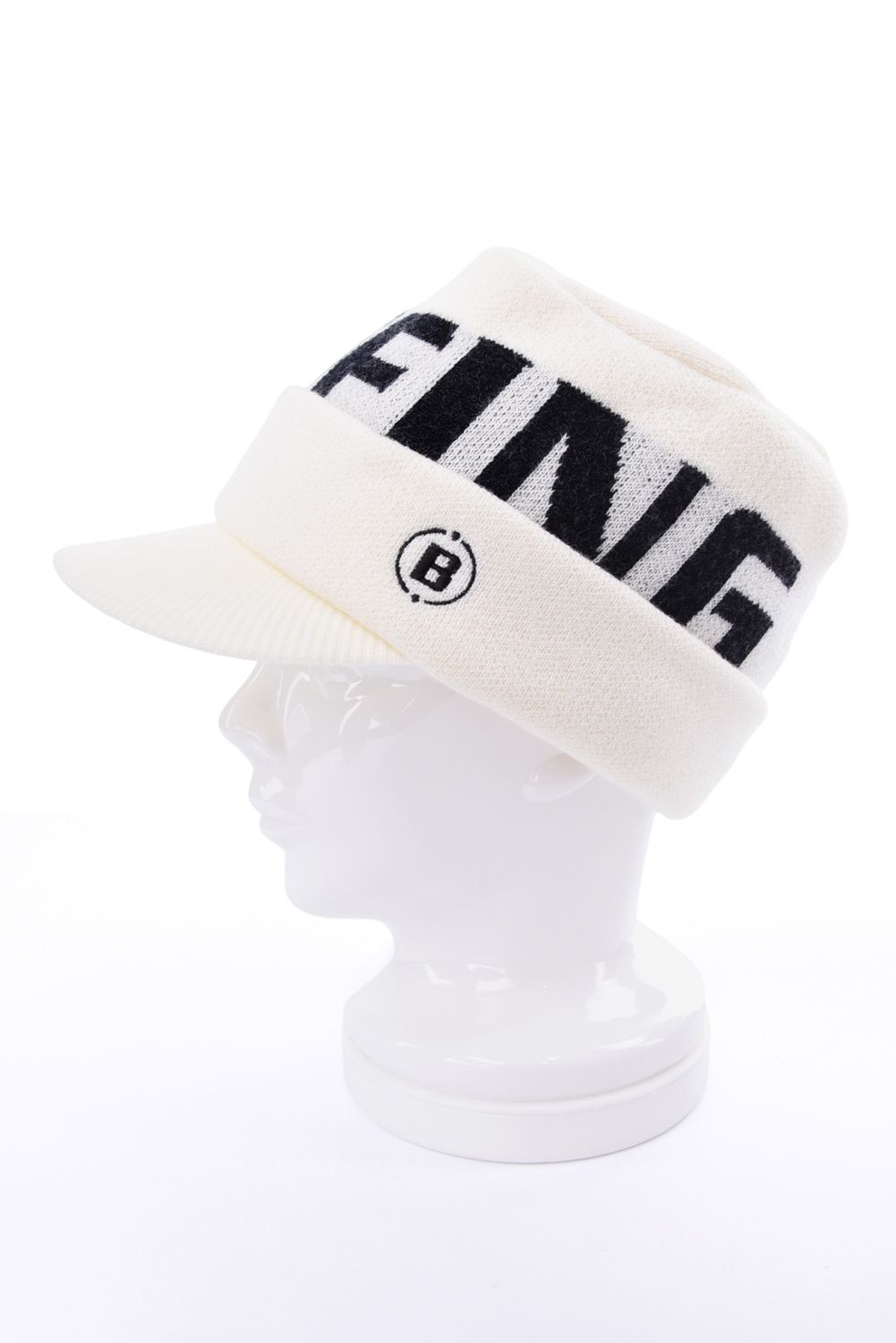 【26AW】 MEN’S WR WOOL KNIT WORK CAP / ブランドロゴ ワークキャップ (ホワイト)