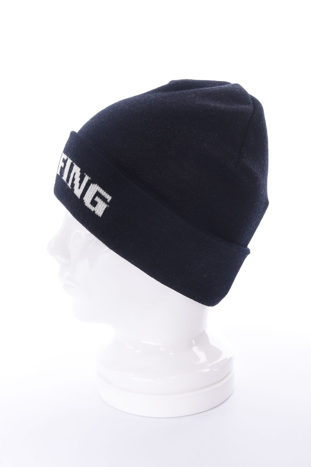 MEN’S WR WOOL LOGO BEANIE / ブランドロゴジャカード ニットビーニー (ブラック)