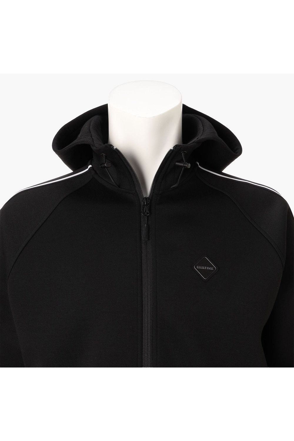 【26AW】 MEN’S WARM LINE PARKA / ダンボールニット サイドライン ジップアップパーカー (ブラック)