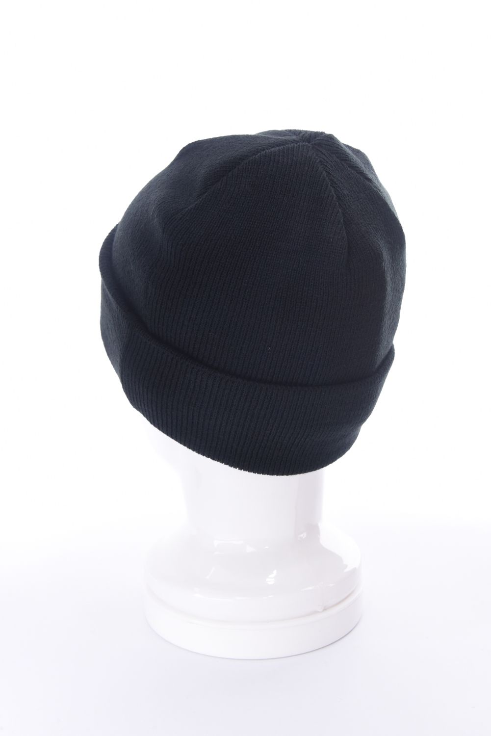 HELLO KNIT CAP / ネームタグワッペン ニットキャップ (ブラック)