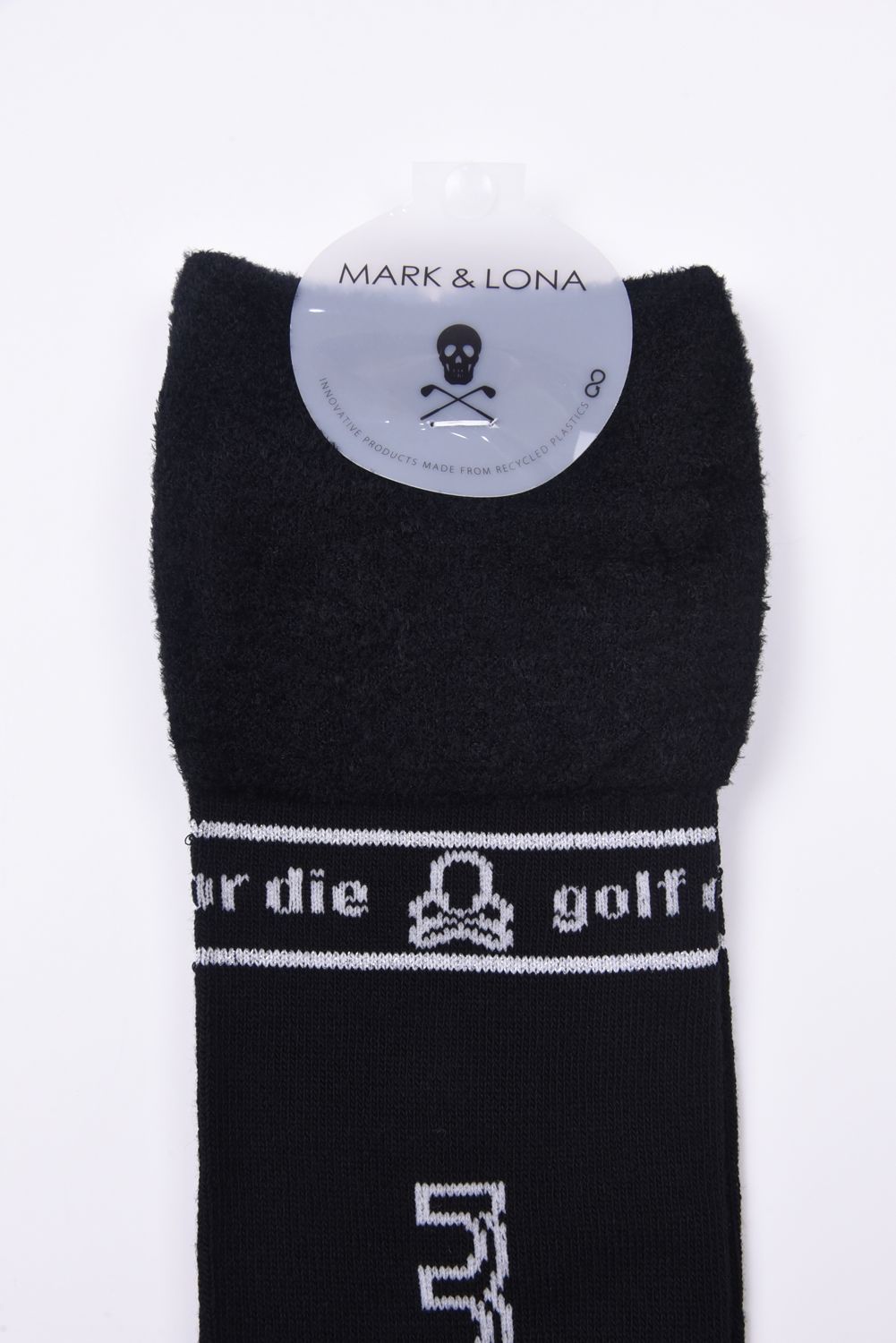 【レディース】 SOL VELOUR TOUCH OVER-KNEE SOCKS / ブランドロゴジャカード オーバーニーソックス (ブラック)