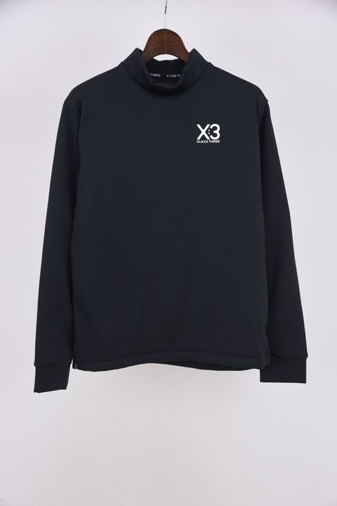 【25AW】 BACK LINE LOGO LONG SLEEVE HIGH NECK / バック ライン ロゴ 長袖 ハイネック (ブラック)