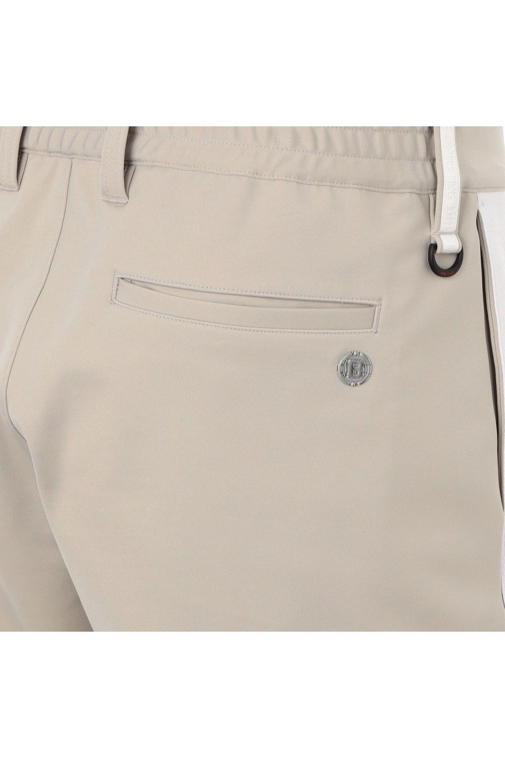 【25SS】 MENS LOGO LINE SHORT PANTS / ロゴラインテープ ショート パンツ (サンド)