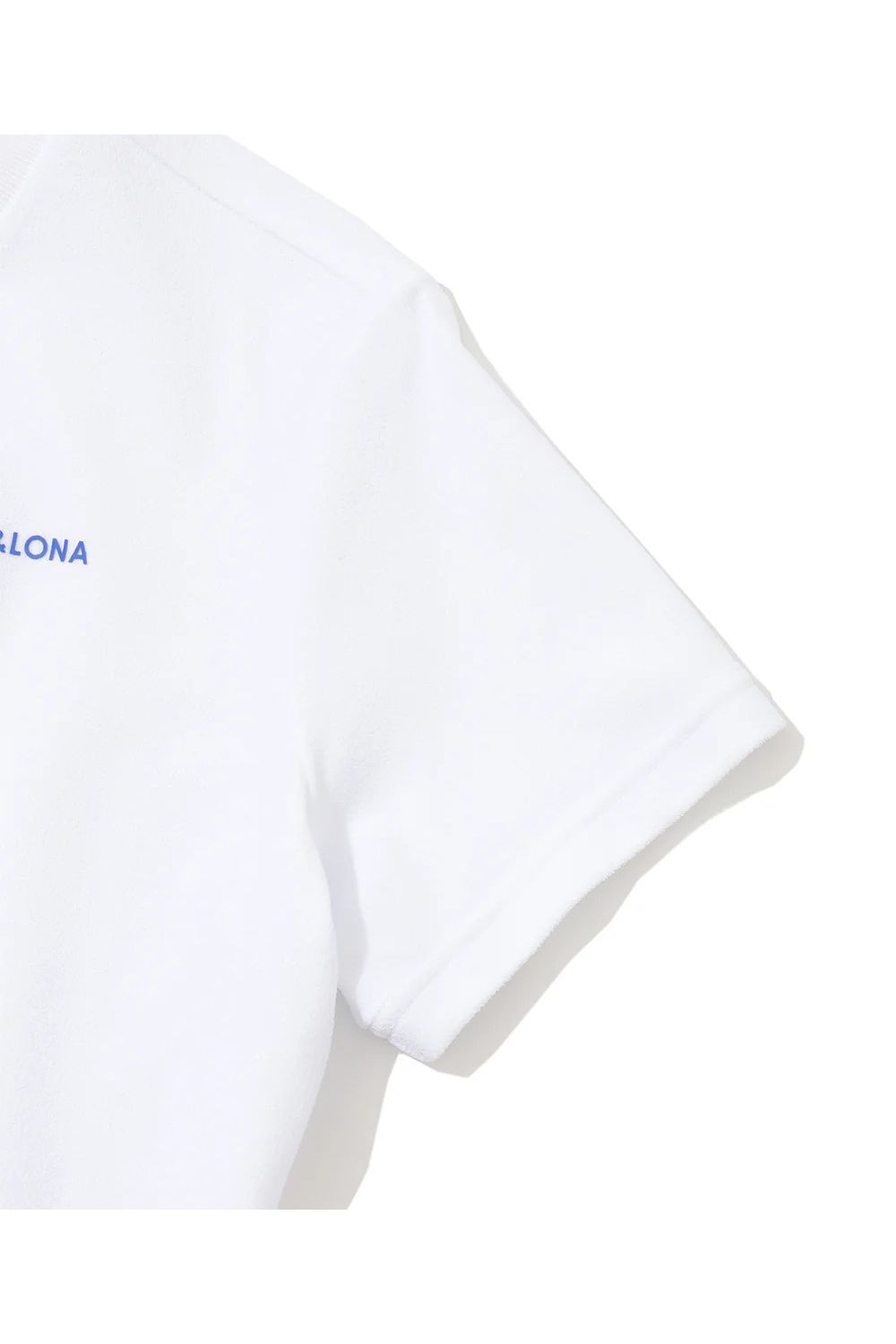【26SS】【レディース】 STELA COOLTOUCH MOCK TEE / ナイロンパイル生地 バックロゴ モックネックTシャツ (ホワイト)