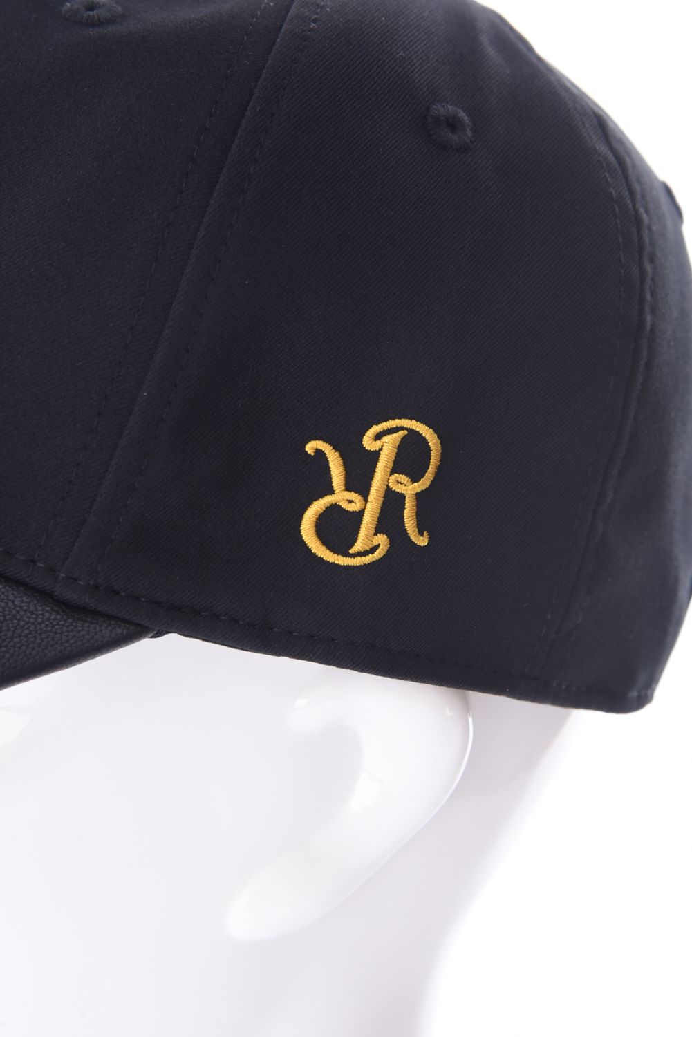HYBRID 2TONE CAP / 異素材切り替え ツートーンキャップ (ブラック)