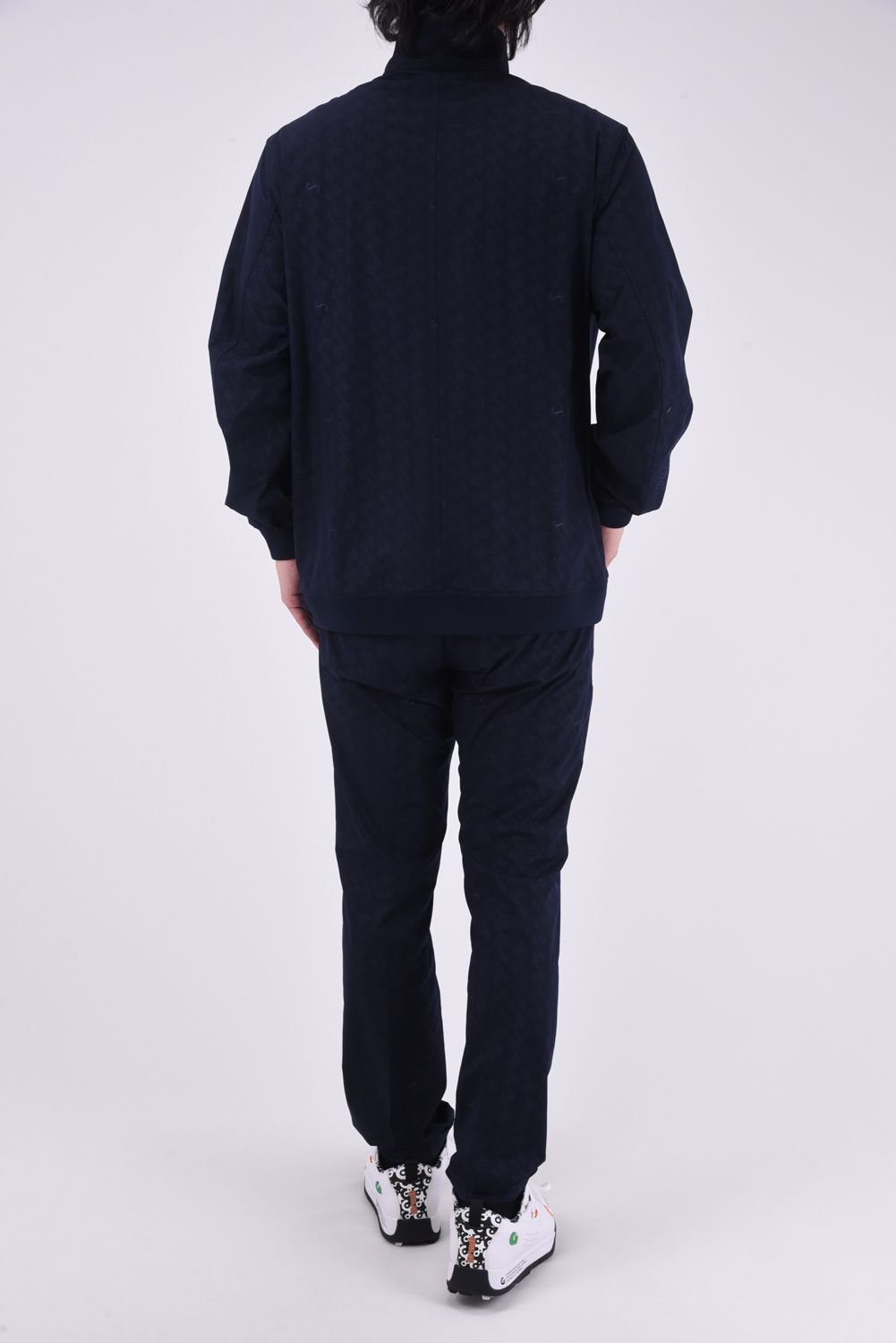 【25SS】GM EMBOSS LONG PANTS / オリジナルテキスタイル ロングパンツ (ネイビー)*