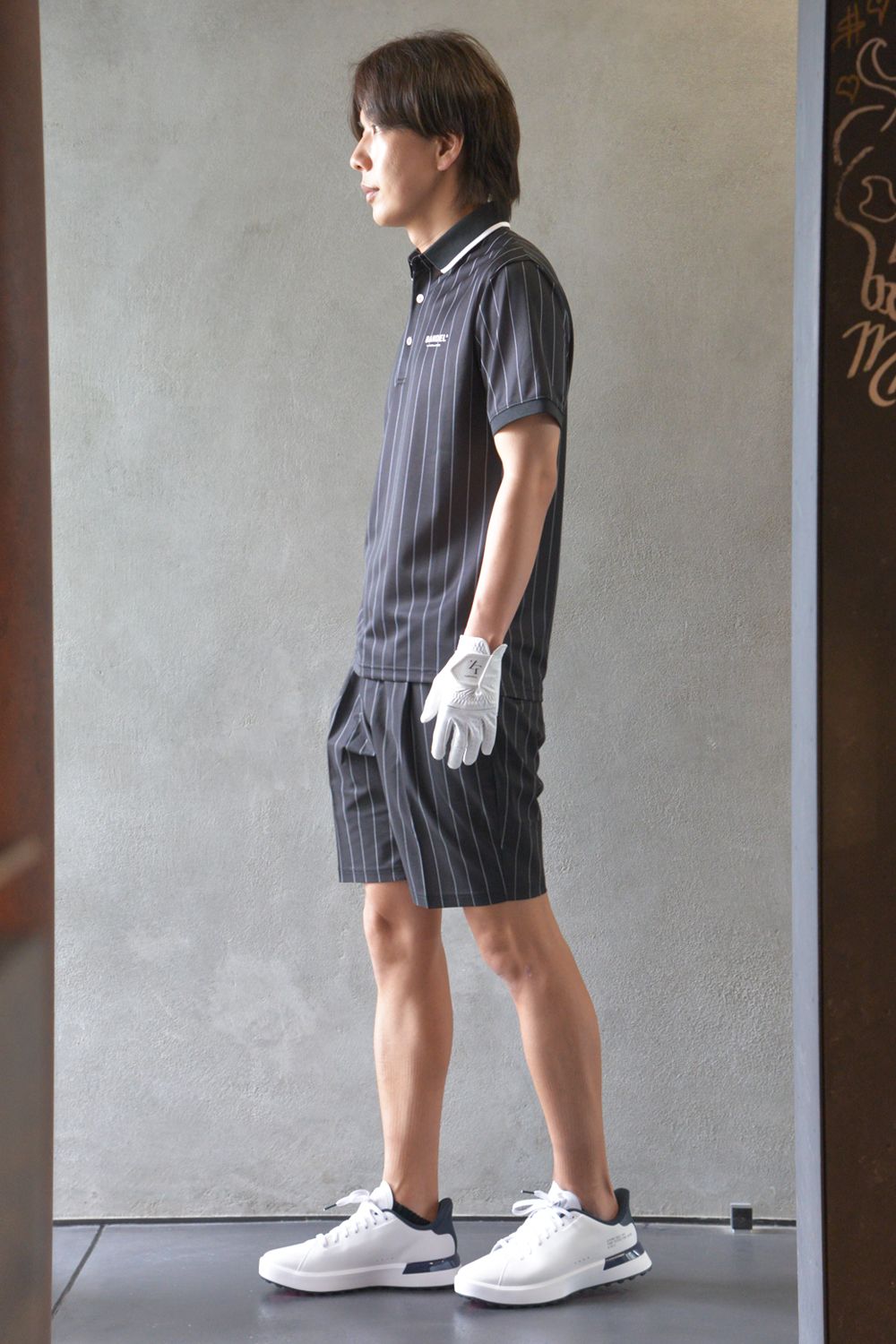 【BANDEL GOLF】 他にはないピンストライプ柄のセットアップスタイル
