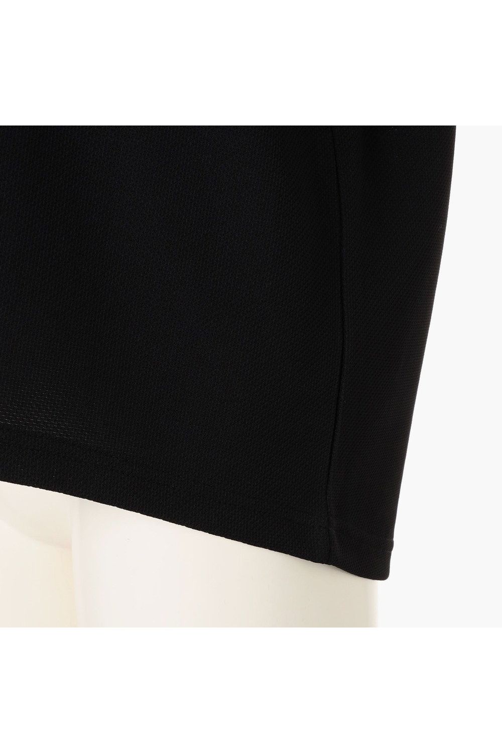 【26SS】【レディース】 WOMEN’S LINE HIGHNECK RF / カノコ生地 ラインロゴテープ リラックスフィット モックネックTシャツ (ブラック)