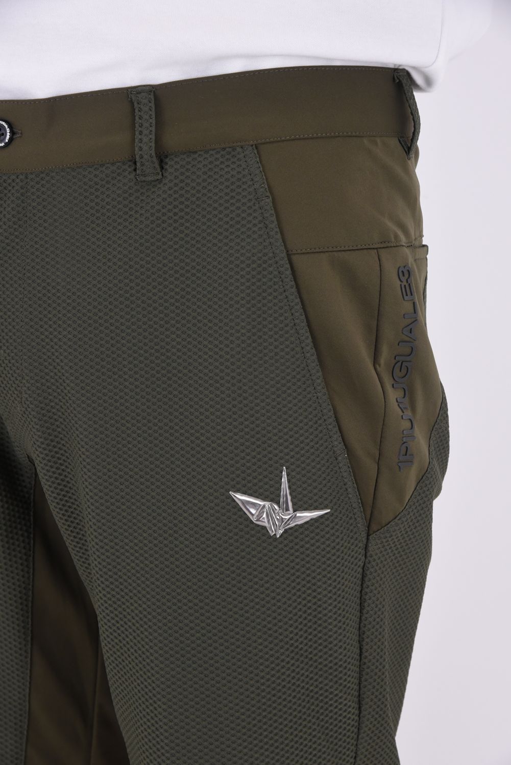【25SS】 113 GOLF MESH SHORTS / ROICA素材 メッシュ ショートパンツ (カーキ)