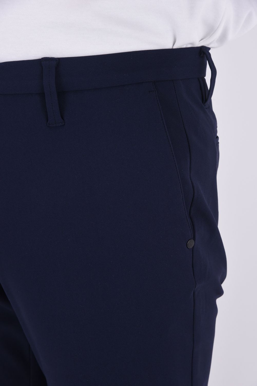 【25SS】 MENS BASIC PANTS / ベーシック フルレングス ストレッチ パンツ (ネイビー)