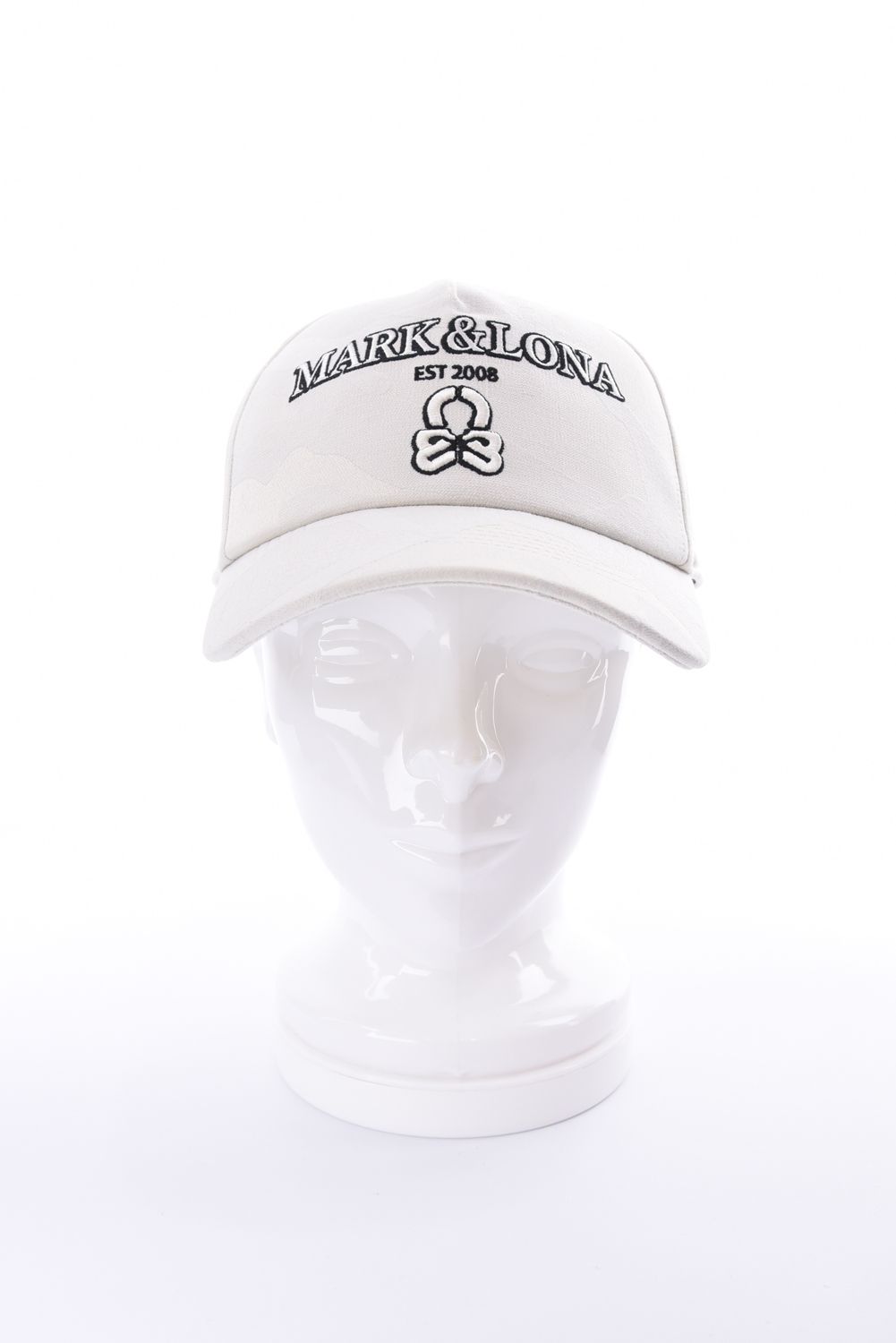 【26AW】 MERCURY CAMO STRETCH CAP / シグネチャーカモ ブランドロゴ刺繍 ストレッチキャップ (オフホワイト)