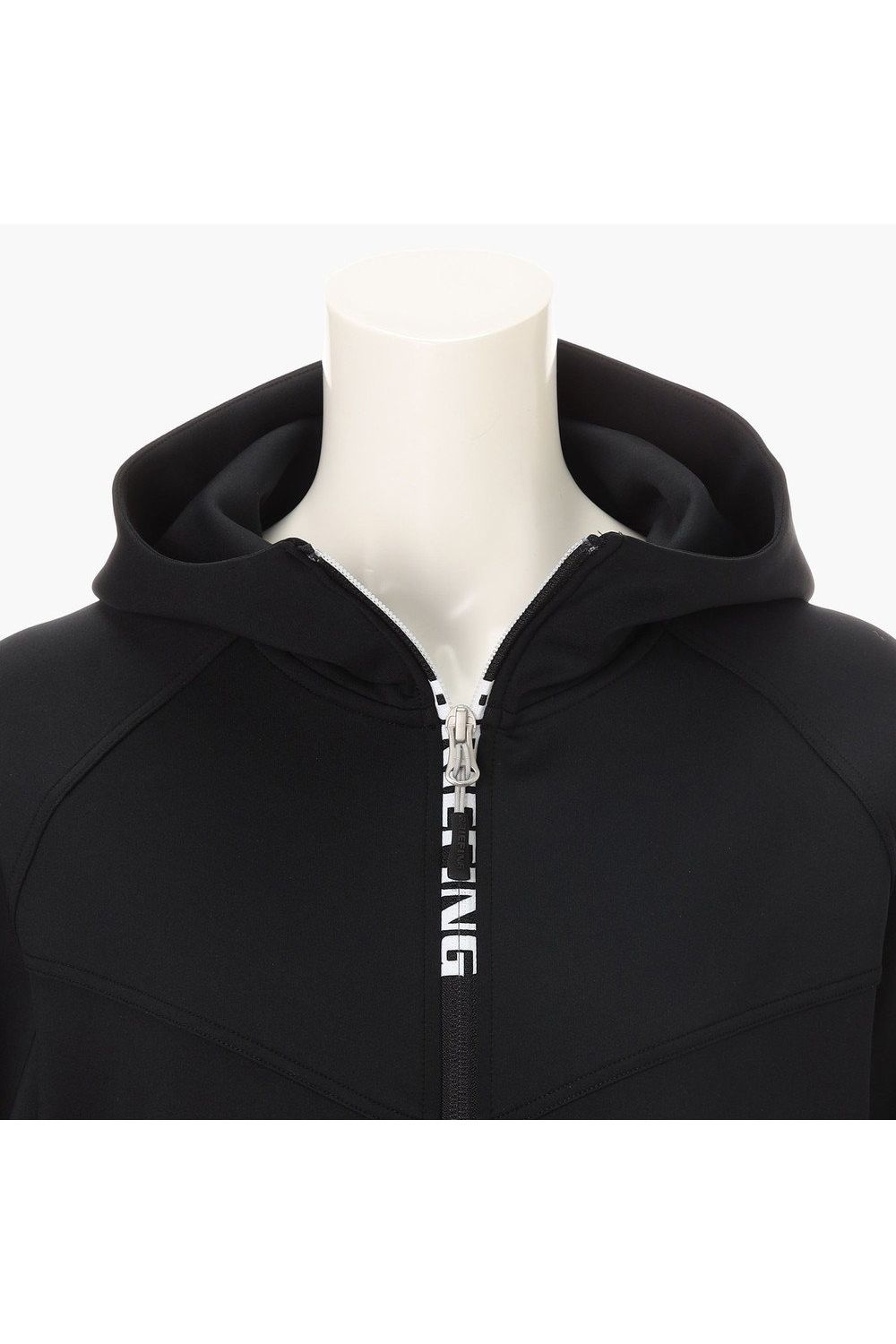 【26SS】【レディース】 WOMEN’S 3D LOGO PARKA / 3Dエンボスロゴ ストレッチジャージ ジップアップパーカー (ブラック)