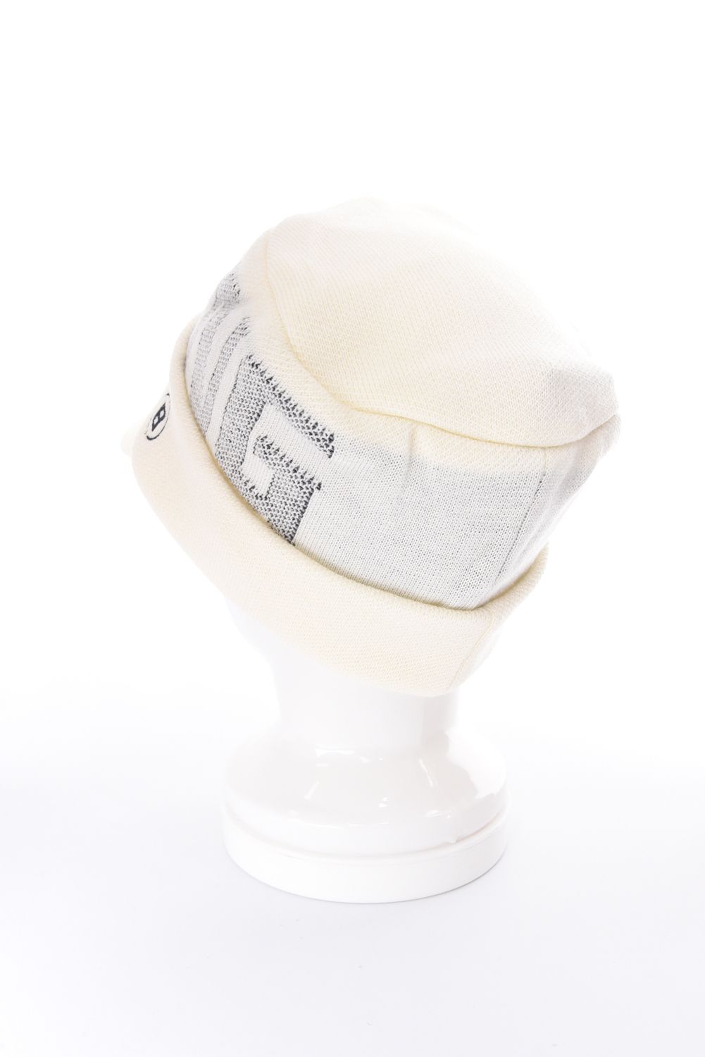 MS WR WOOL KNIT WORK CAP / ブランドロゴジャカード ニットワークキャップ (アイボリー)