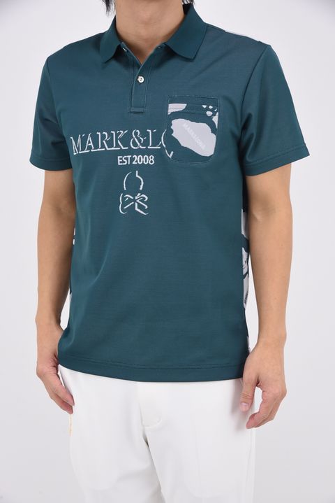 【26SS】 GAUGE CAMOUFLAGE JACQUARD POLO / オリジナルカモジャカード ポロシャツ (グリーン)