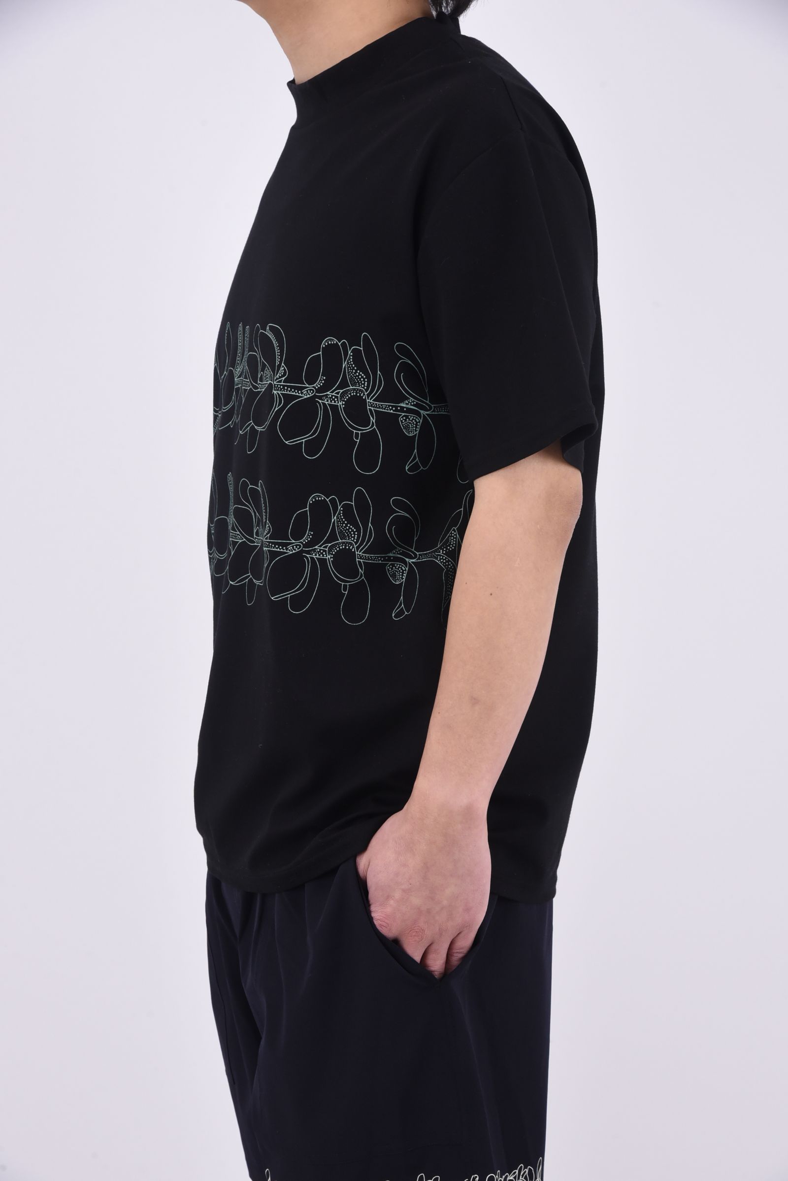 Kēhaupaʻa  ICE  Mockneck S/S(Double Lei) / モックネック 半袖 シャツ (ブラック)