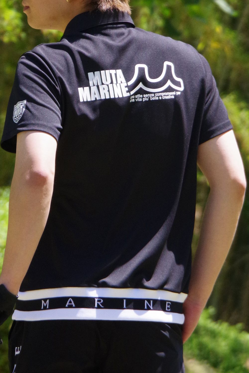 muta - 【GOSSIP GOLF限定商品】 DOCKING MARINE LOGO HEM RIB