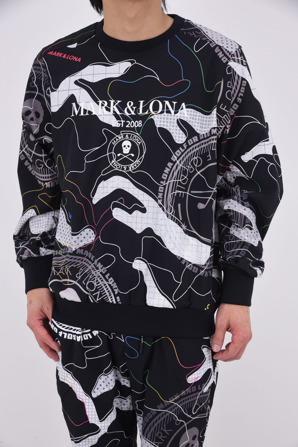 【26SS】 AXON CAMO PERFORMANCE SNEAD JK / 軽量ナイロンタフタ カモフラージュプリント スニードジャック (ブラック)