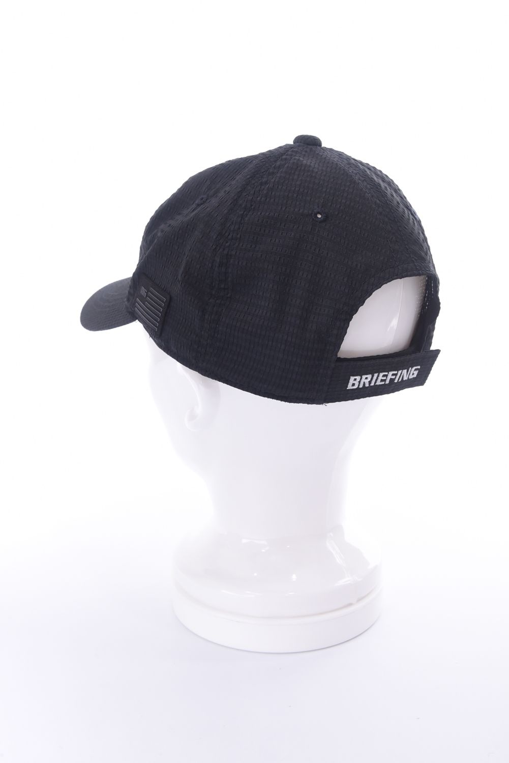 【26SS】 MEN’S SEERSUCKER CAP / シアサッカー ダイヤモンドロゴ キャップ (ブラック)