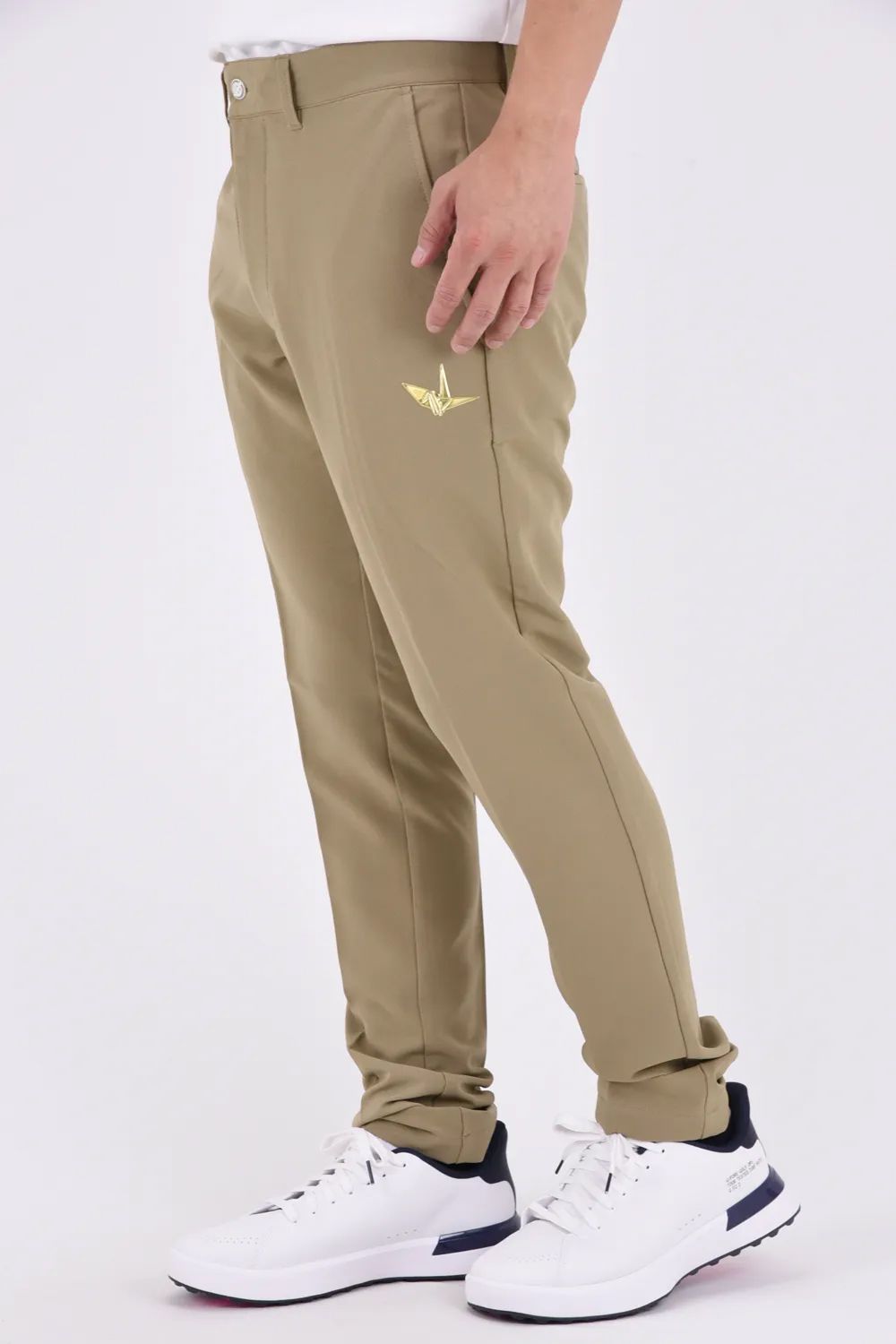 【26AW】 Long Pants / バックロゴ テーパードシルエット ロングパンツ (ベージュ)