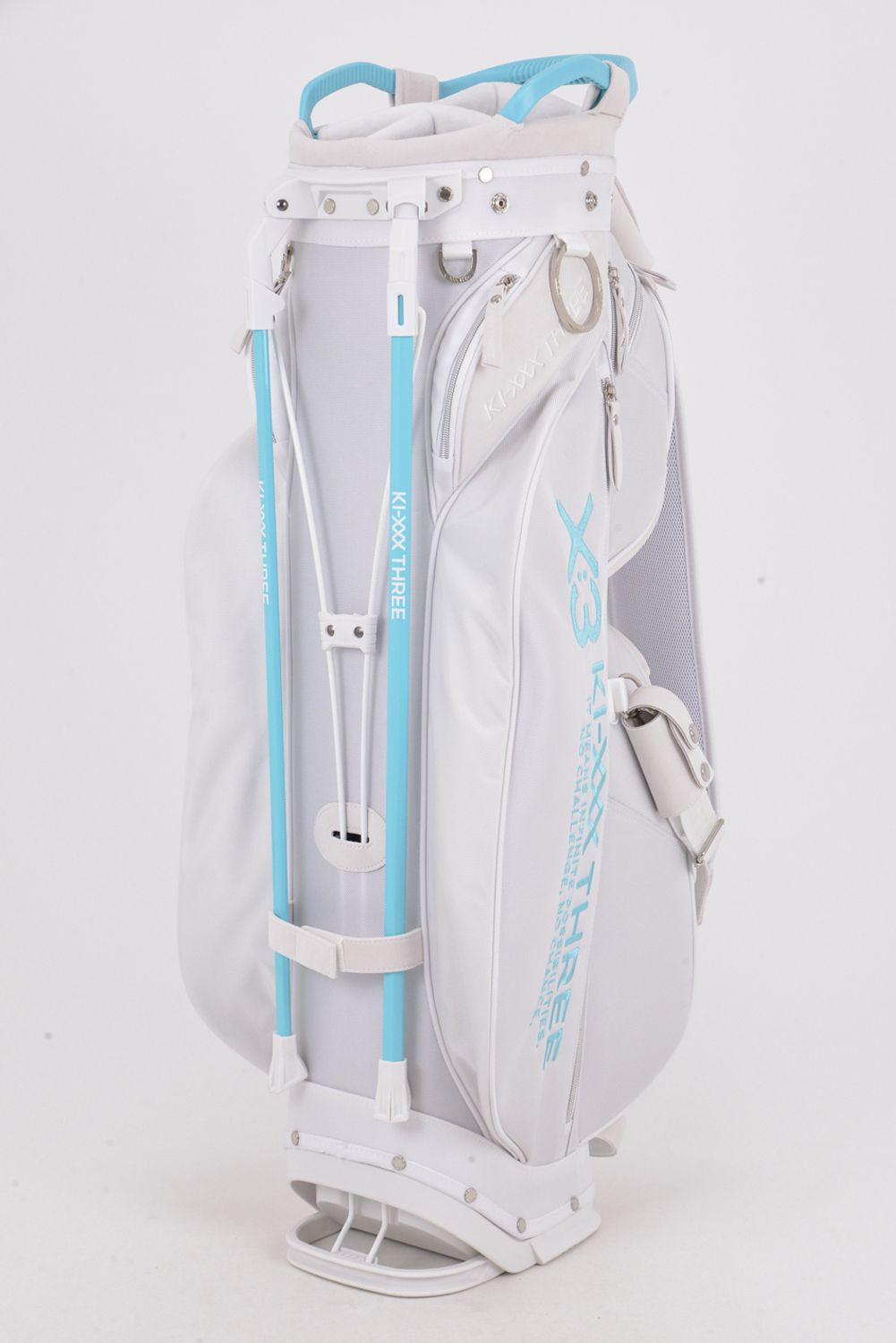 【銀行振込・代金引換不可】【返品・交換不可】 NYLON BASKET STAND CB / ナイロン バスケット スタンドキャディバッグ (ホワイト/ターコイズ)