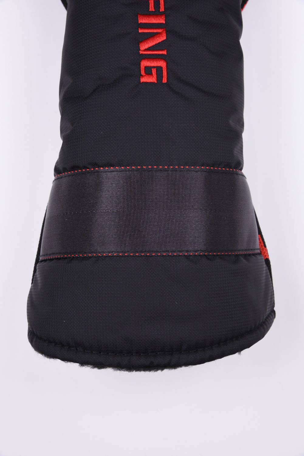 【26SS】 LOGO KNIT DRIVER COVER / 異素材ハイブリッド ドライバーカバー (ブラック)
