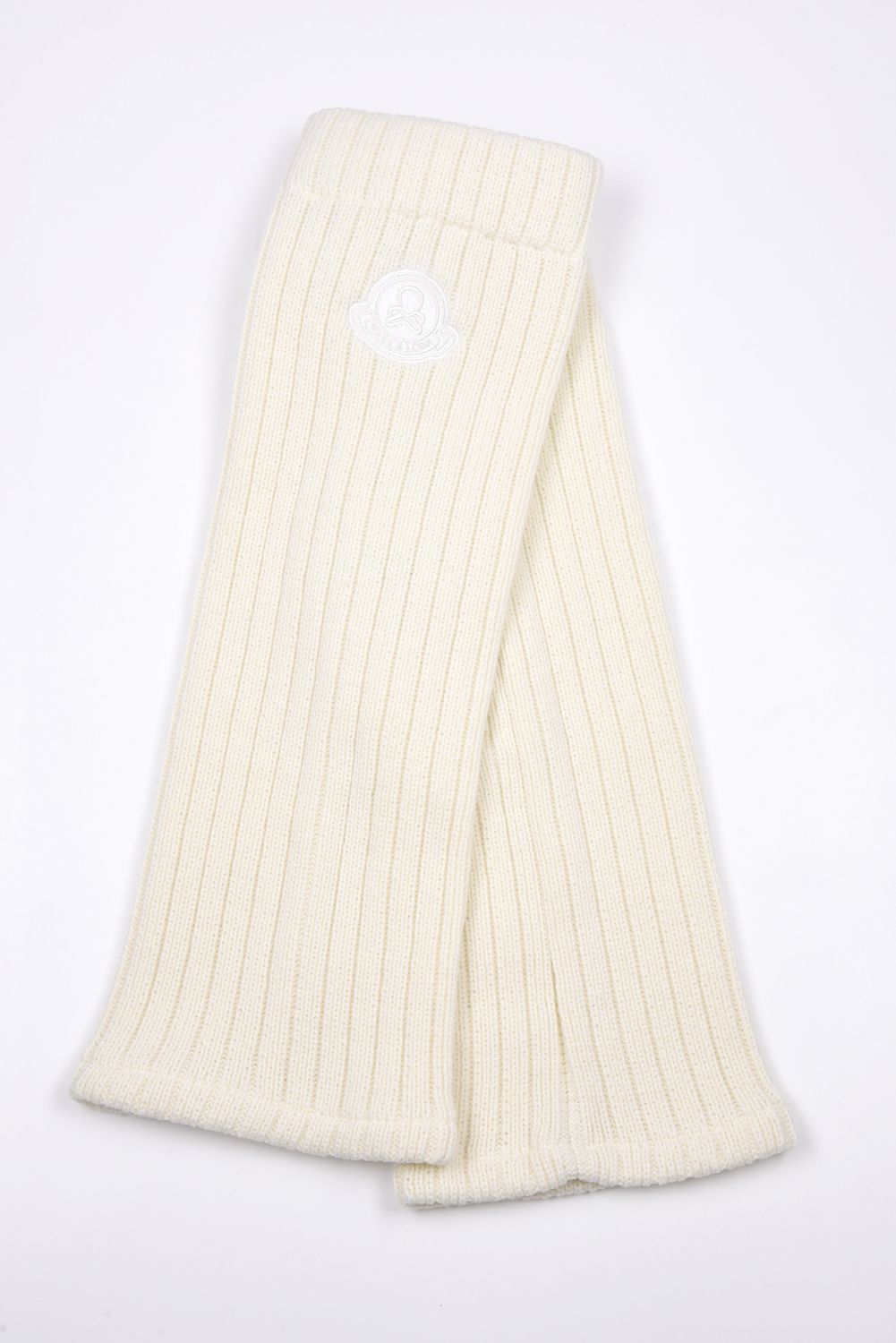 THERMOMIX KNIT LEG WARMERS / ブランドロゴ刺繍 ニットレッグウォーマー (ホワイト)