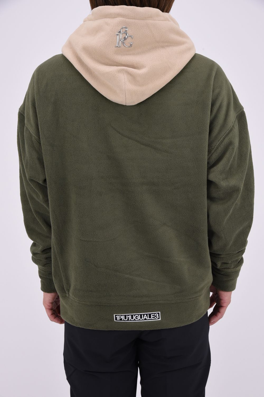 【26AW】 Fleece Hoodie / ツートーン フリースパーカー (カーキ)