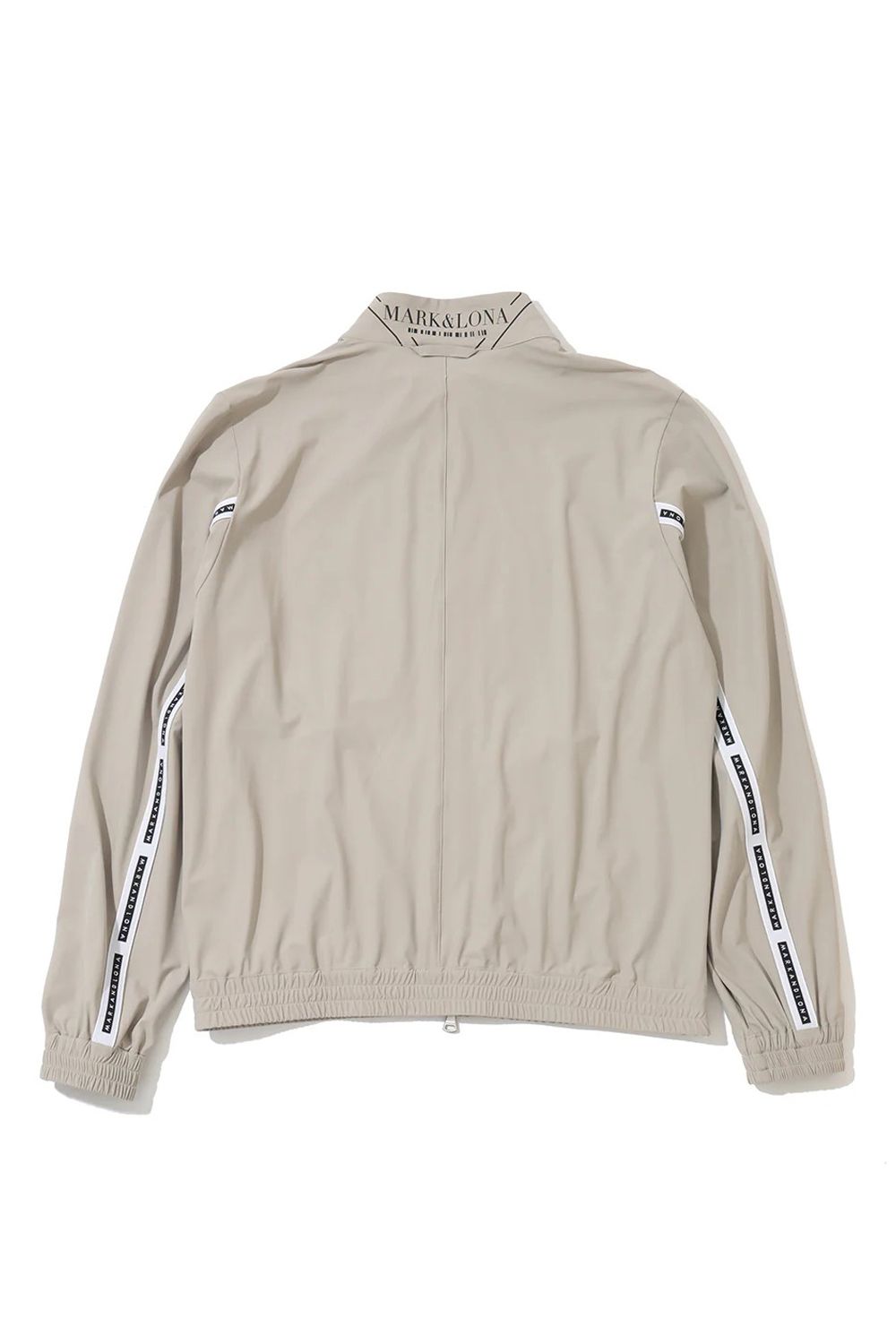 【26SS】【CODE COLLECTION】 THZJ / ストレッチナイロンタフタ ジャカードテープ ジップアップブルゾン (ライトグレー) (4月中旬入荷予定)