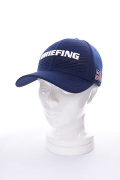 MENS PUNCHING MESH CAP / ロゴ刺繍 パンチングメッシュキャップ (ネイビー)