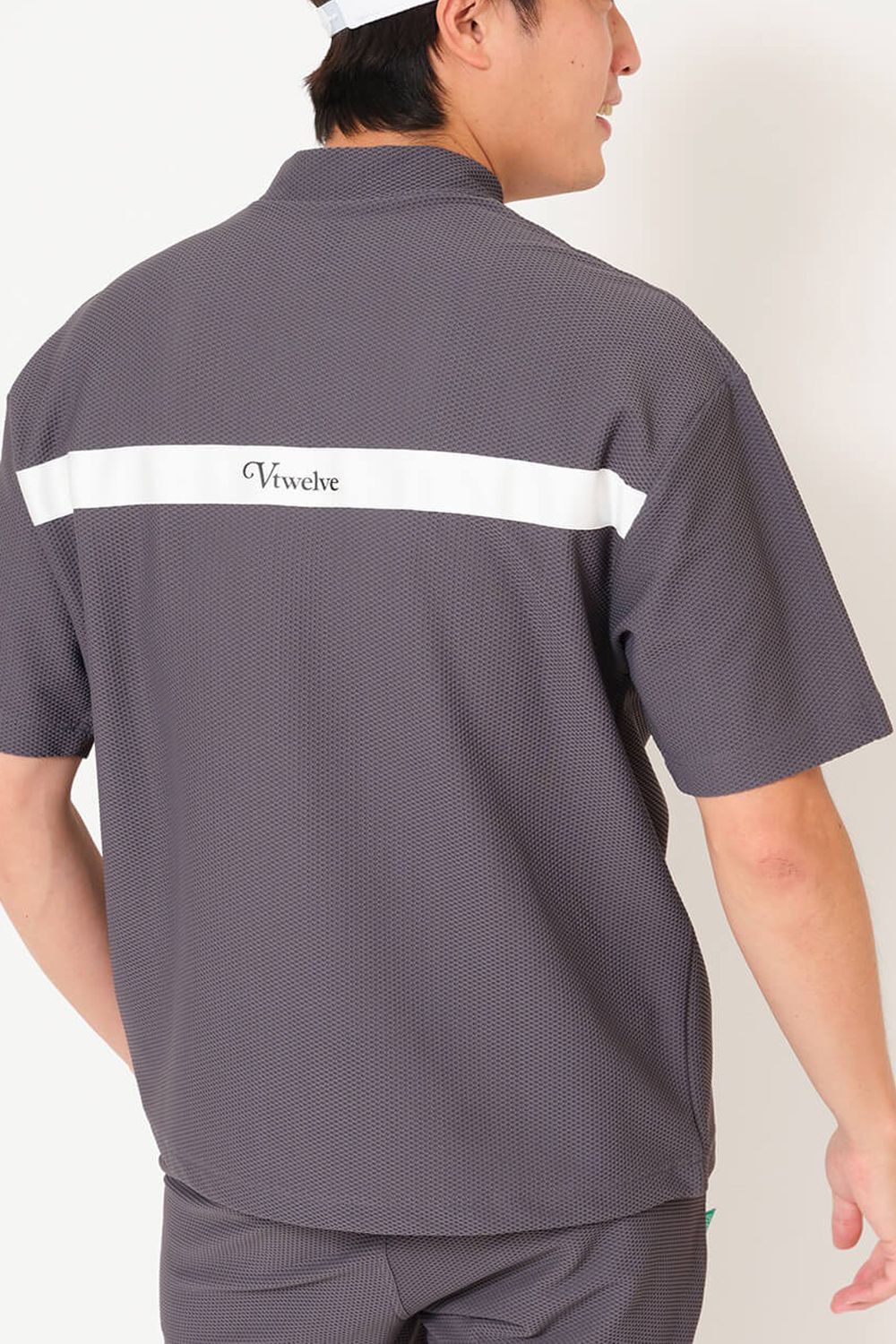 【26SS】 AIRY AWA MOCK / ワッフル生地 バックライン モックネックTシャツ (グレー)
