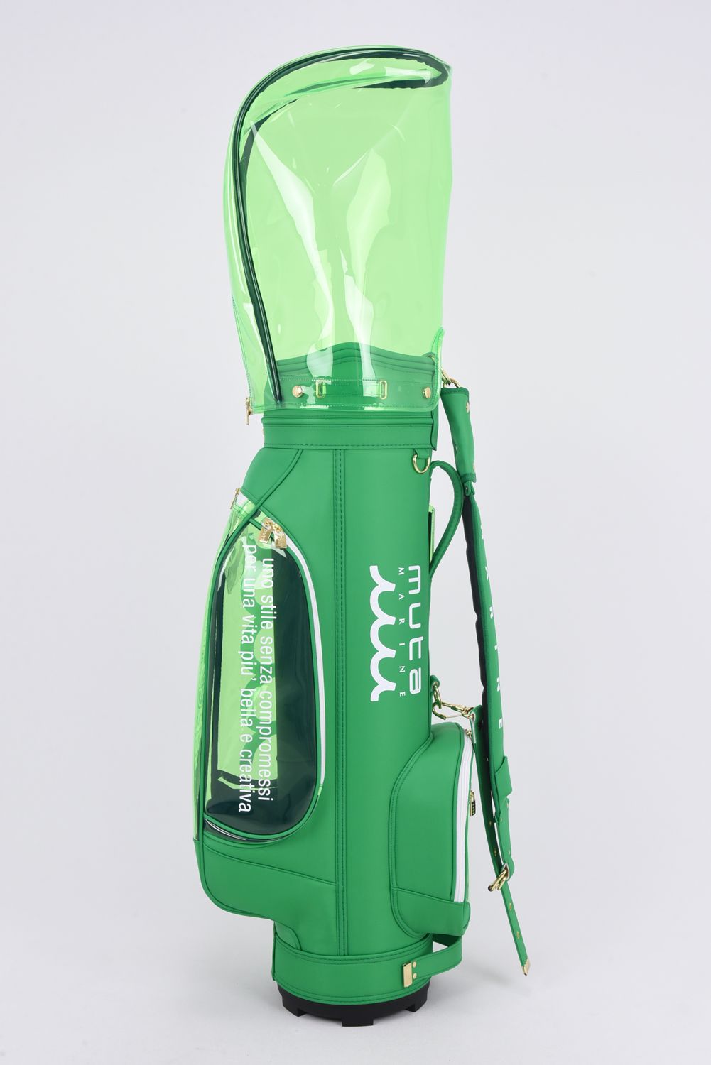 【銀行振込・代金引換不可】【返品・交換不可】 CADDY BAG & COVER / ナイロン×クリア キャディバッグ&ヘッドカバーセット (グリーン)