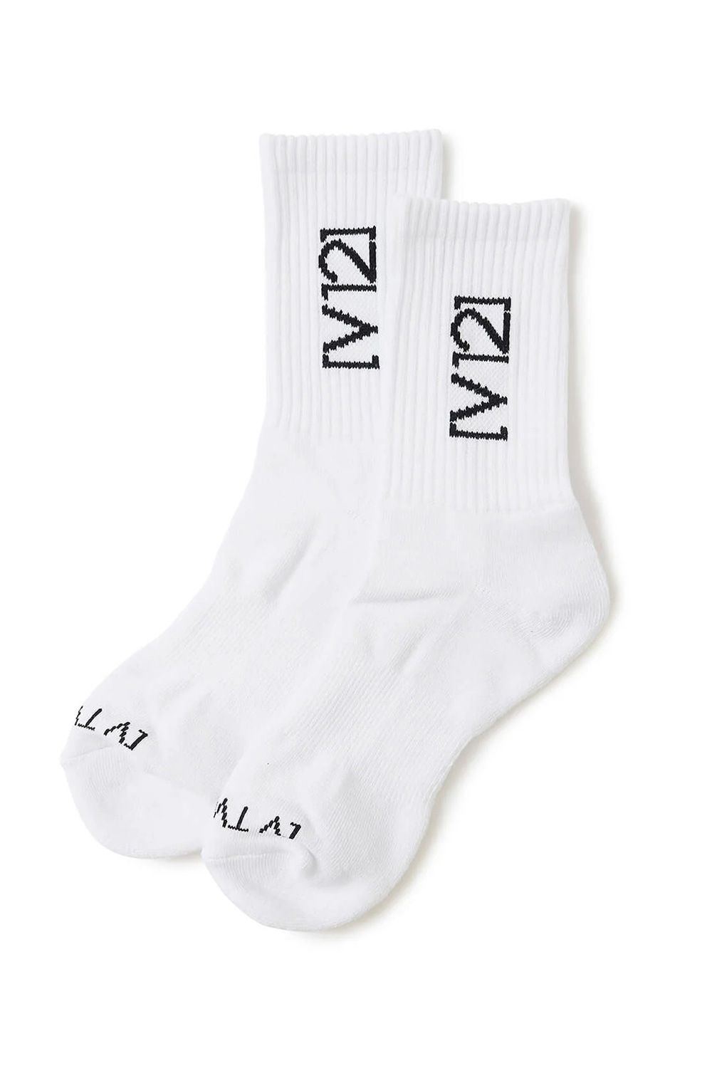 SIDE LOGO MID SOCKS / サイドロゴ ミドルソックス (ホワイト)
