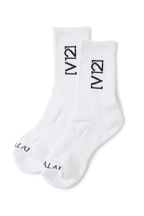 SIDE LOGO MID SOCKS / サイドロゴ ミドルソックス (ホワイト)
