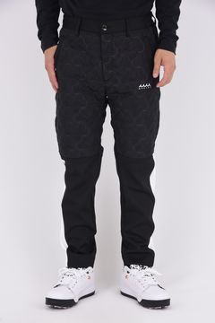 【25AW】 GEOMETRIC WAVE QUILTING PANTS / ジオメトリックウェーブ ハイブリッドキルティングパンツ (ブラック)