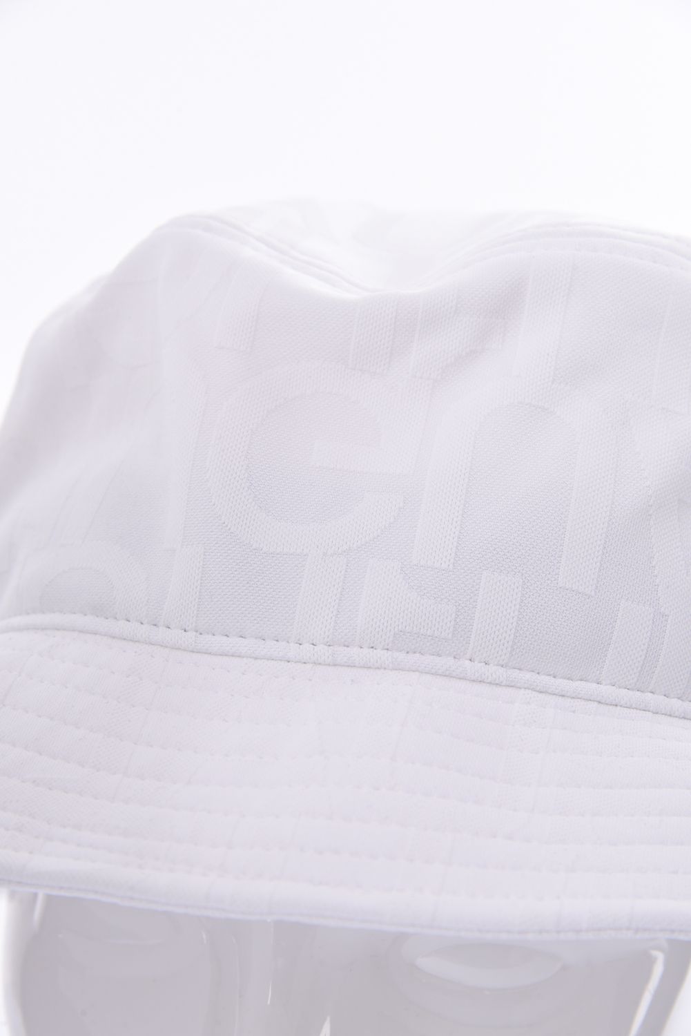 BUCKET HAT / 113総柄ロゴ バケットハット ホワイト
