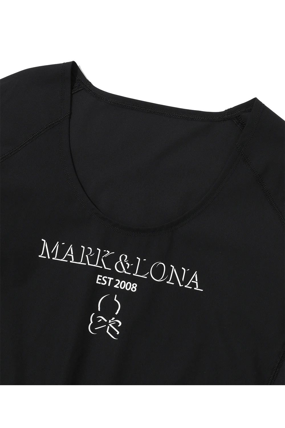 【26SS】 HEC U-NECK UV BASE LAYER / ブランドロゴ ロングスリーブ Uネック サマーインナーTシャツ (ブラック)