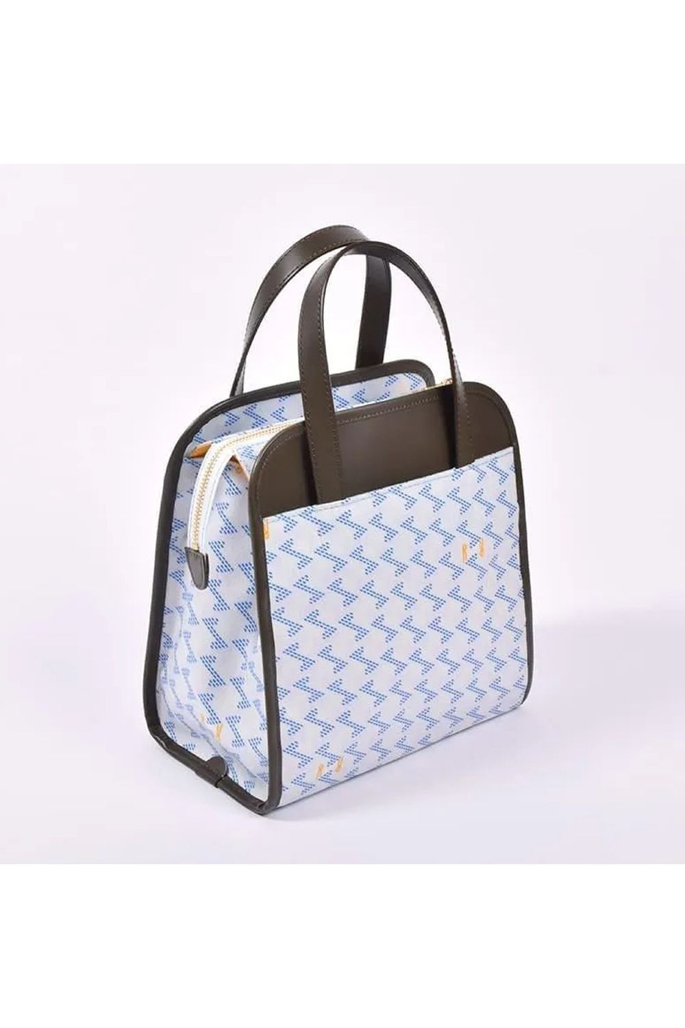 【26SS】 LANIUS TETRA (ラニウス テトラ) / ブランドオリジナルテキスタイル スリム カートバッグ (アクア)*