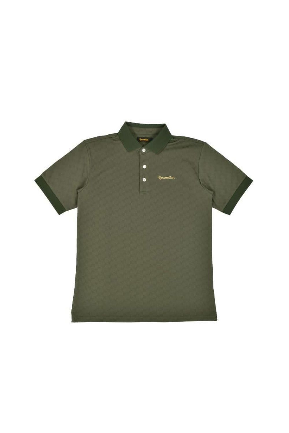 【25SS】 MENS GM JACQUARD POLO / オリジナルテキスタイルジャガード ポロシャツ (カーキ)