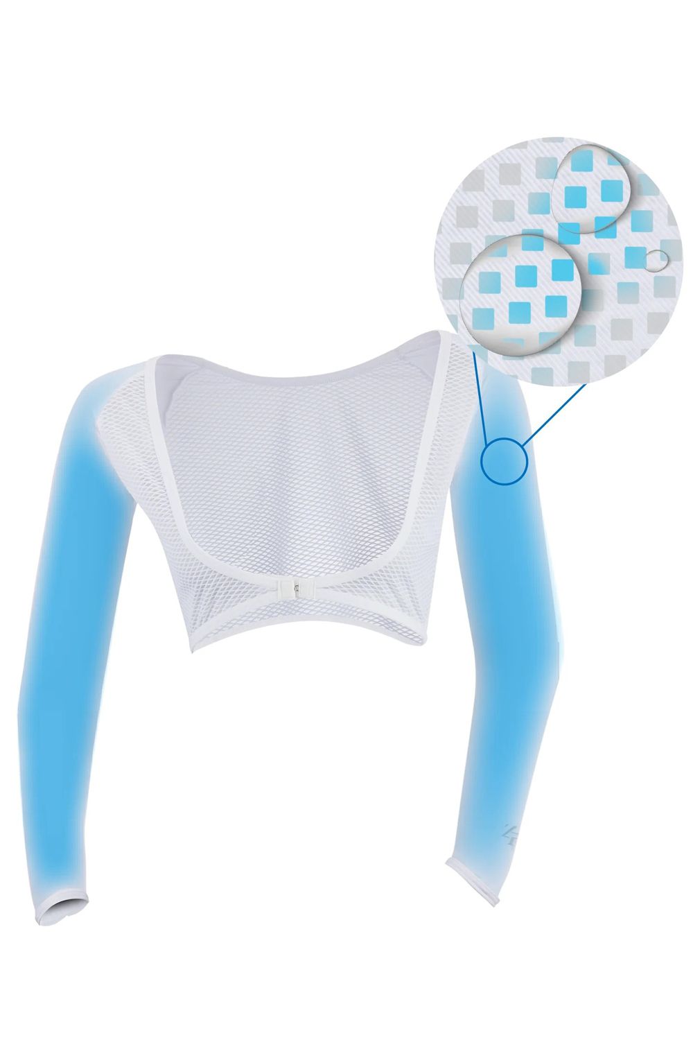 【返品・交換不可】 ICE MESH BOLERO / ボレロタイプ アームカバー 機能性冷感インナー (ネイビー) (ユニセックス)