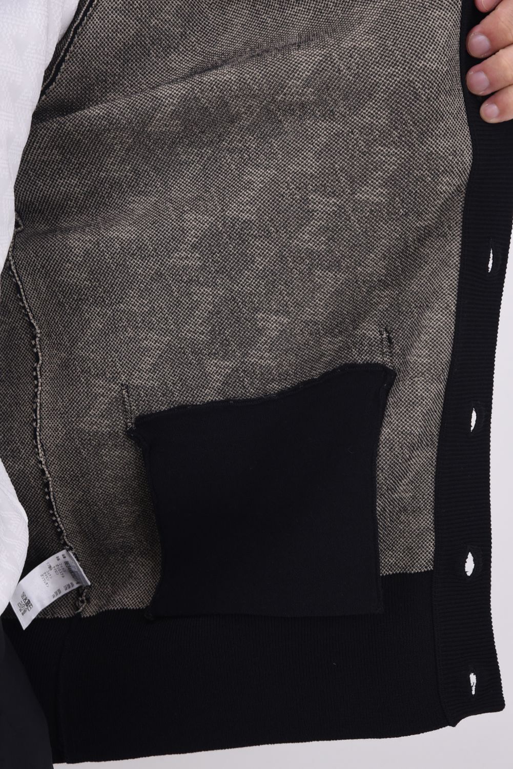 【25AW】 GM JACQUARD KNIT CARDIGAN / GMジャガード ニットカーディガン (ブラック)*