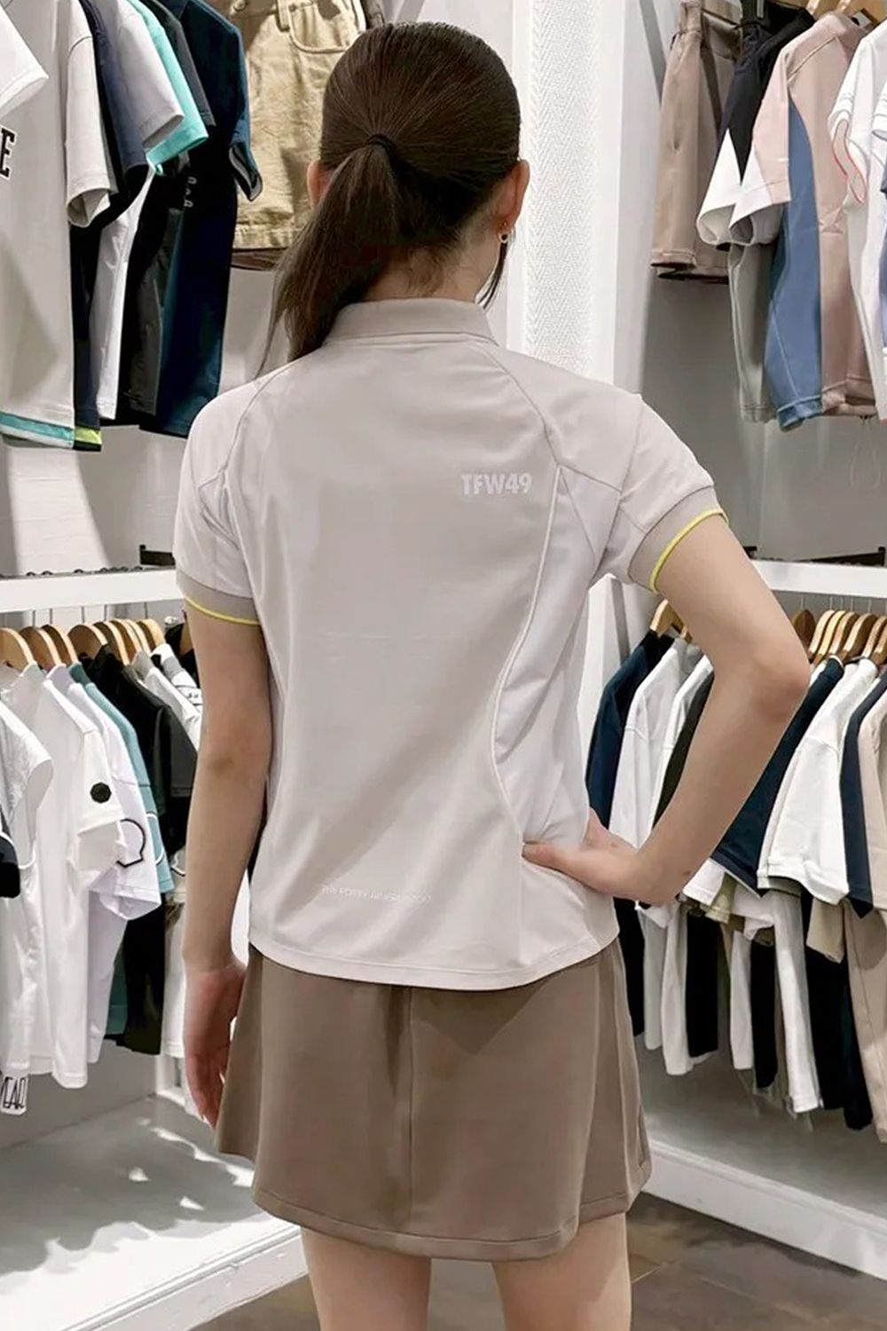 【26SS】【レディース】 CASUAL POLO / ポロシャツ (アイボリー/ホワイト)
