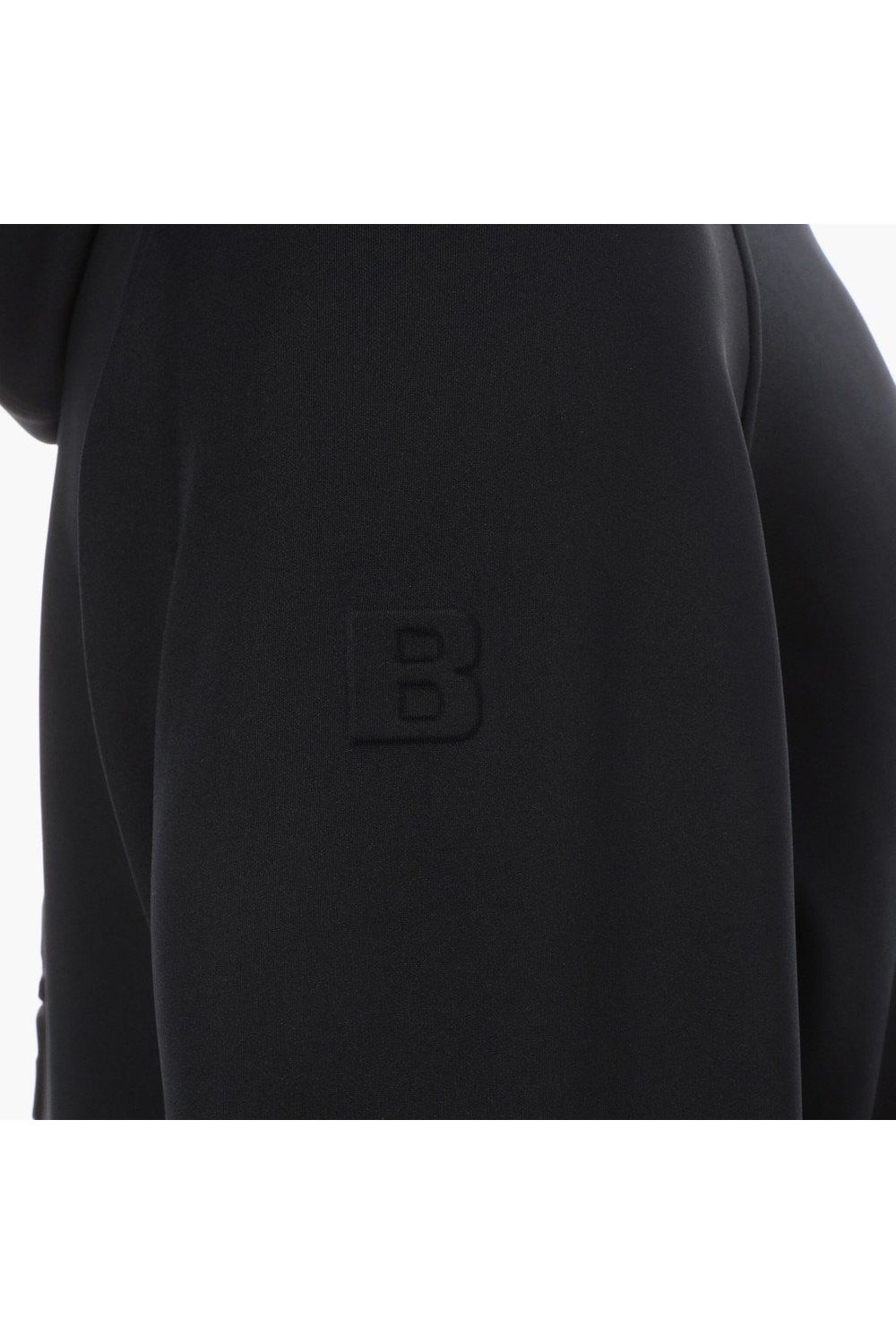 【26SS】 MEN'S 3D LOGO PARKA / 3Dエンボスロゴ ストレッチジャージ ジップアップパーカー (ブラック)